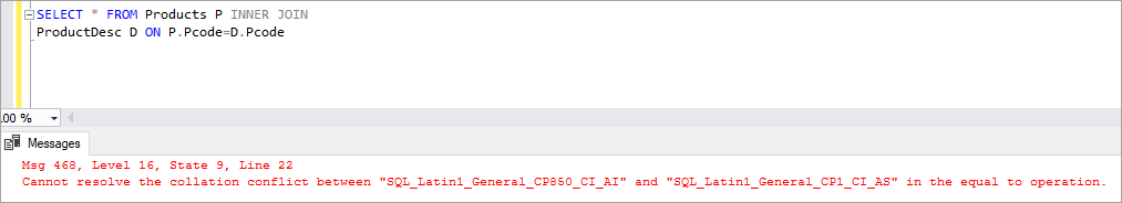 joining two columns with different collation