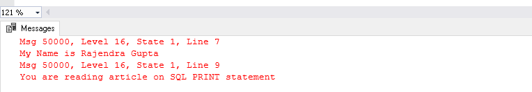 Severity 16 in SQL Server RAISERROR 