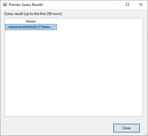 This image shows how the problem of reading XML value from SQL Server was solved