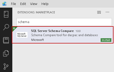 Schema Compare extension 