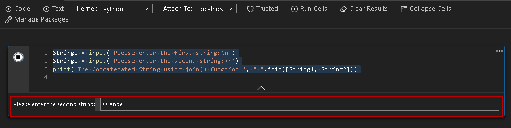 Input box