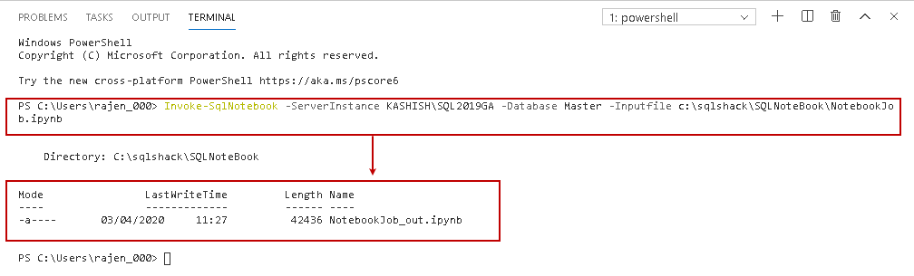 Invoke-SqlNotebook PowerShell command