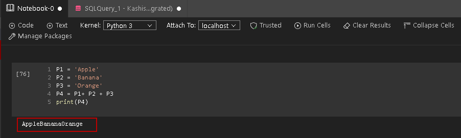 Python String Concatenation