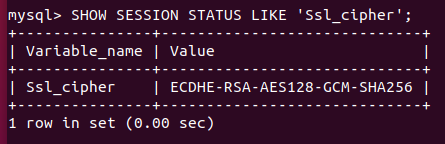 Ssl_cipher variable is not empty