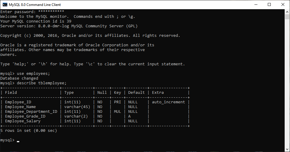 Mysql 建表语句示例_MySQL Create Table语句和示例-CSDN博客