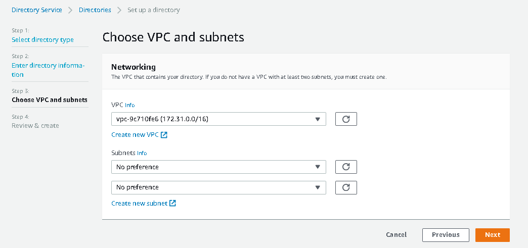 Create New VPC