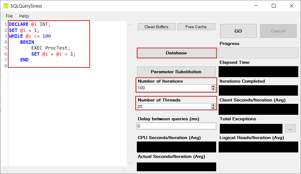 Using SQLQueryStress for SQL Server TempDB  database contention