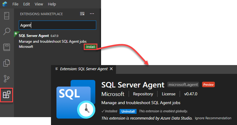 SQL Server Agent extension