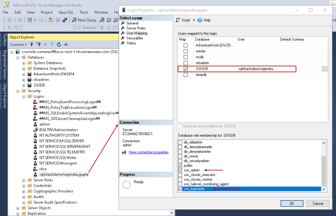 SSIDB permissions