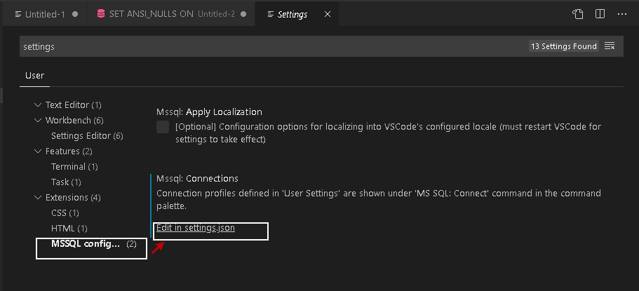 MSSQL connections