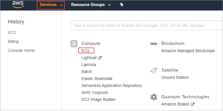 EC2 Console