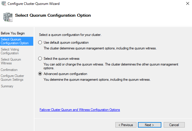 Quorum option