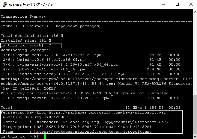 Importing GPG key