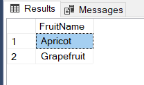 SQL Server EXCEPT operator resultset