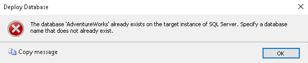 Error message