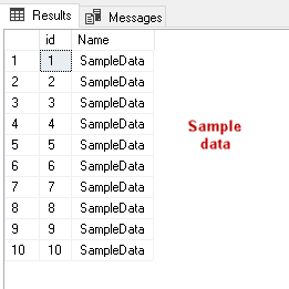 Sample data