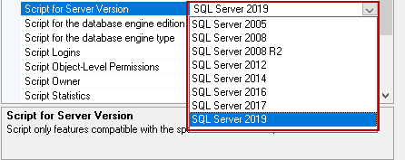 Script for Server version
