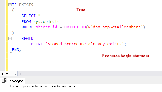 object already exists 