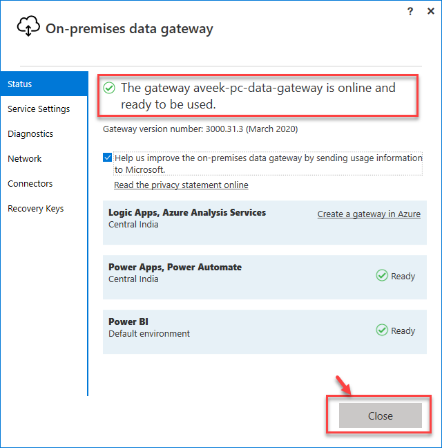 Gateway Registered