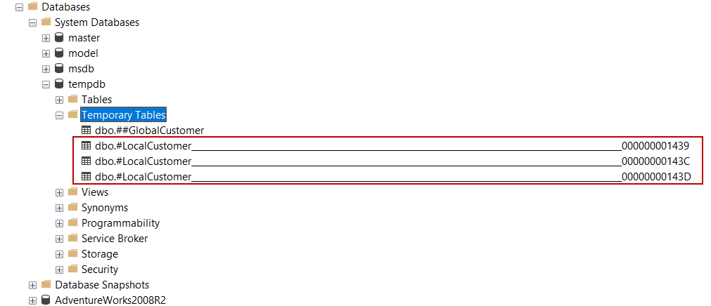 How to Drop Temp Tables