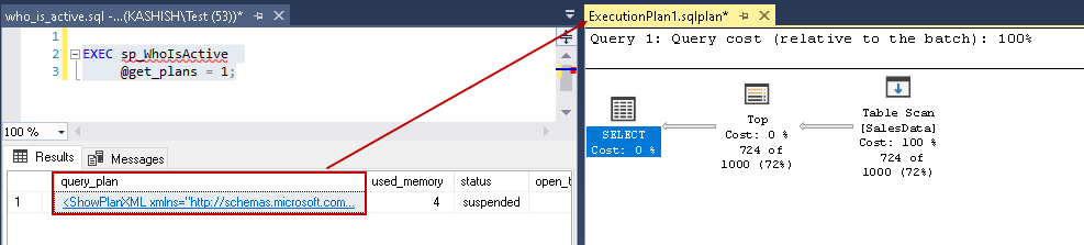 query execution plan
