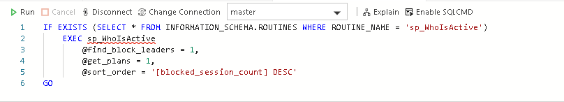 Whoisactive: Find leader of block command