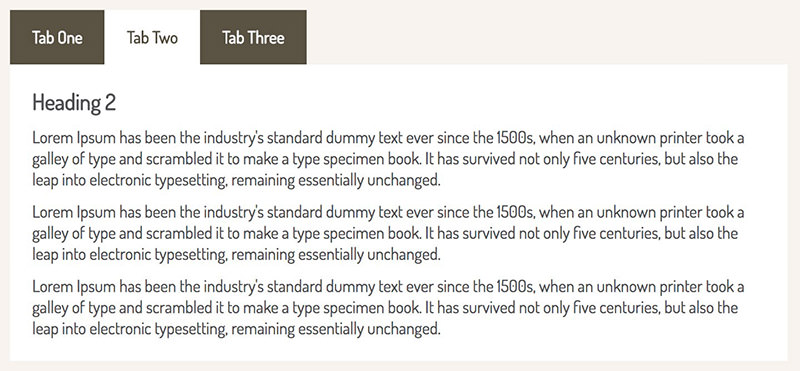 Tabsy CSS