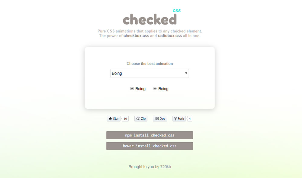 Checked.css动画库