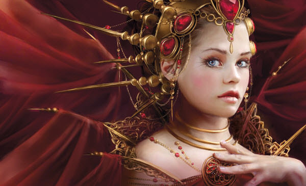 绘画完美的肌肤