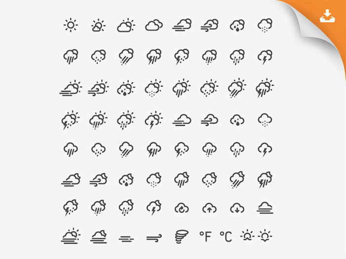 天气字体