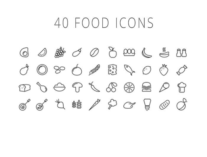40个食物图标