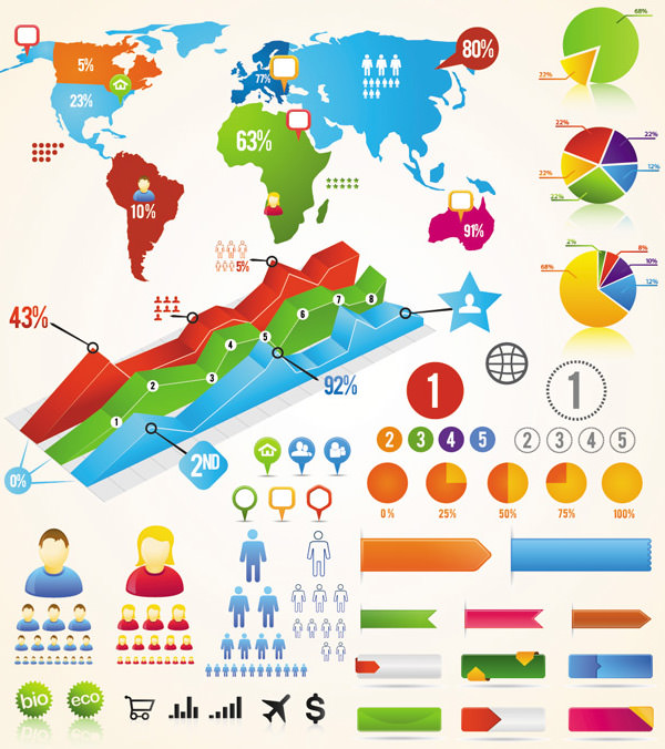 定制psd矢量图图表
