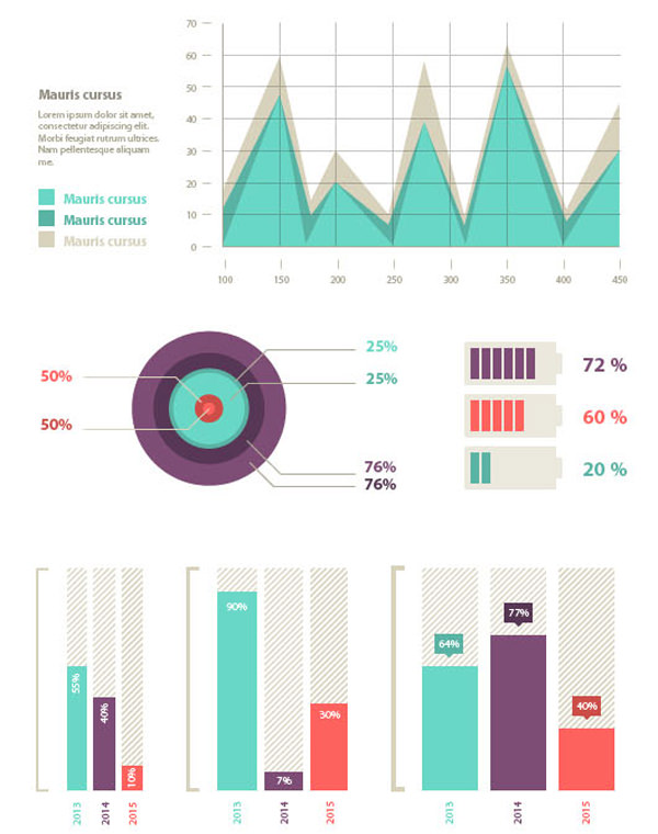 免费矢量元素信息图表免费赠品