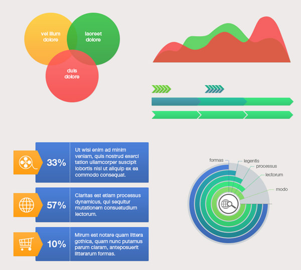 紫色玉兰赠品信息图表模板