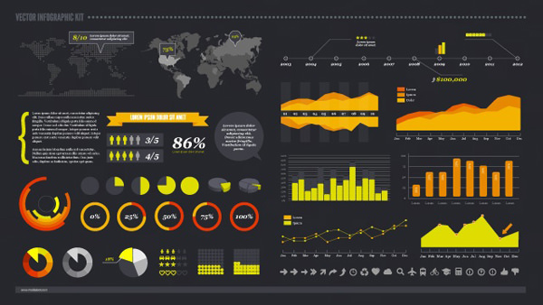 信息图形矢量包medialoot