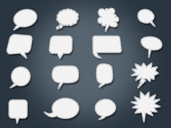 缝缝纫语音气泡免费赠品psd