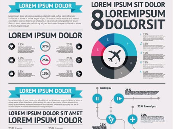 cgvector饼图工作流信息图表免费赠品