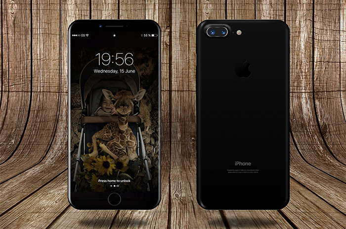 木制背景iphone-8