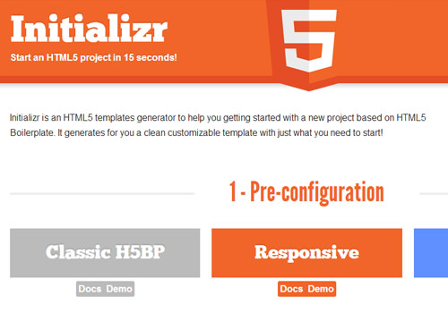 HTML5项目初始化网站Webapp初始化