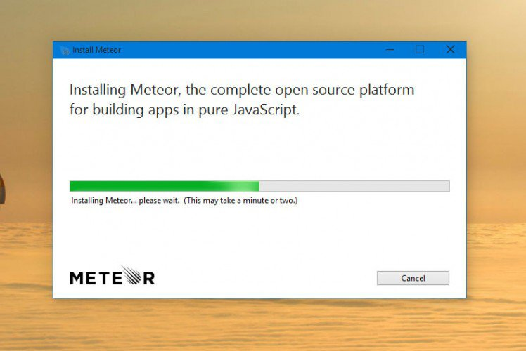 install-meteor-windows