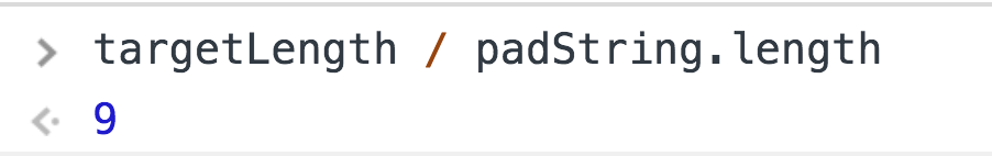 String.padStart实际如何工作？