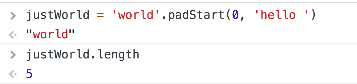 String.padStart实际如何工作？