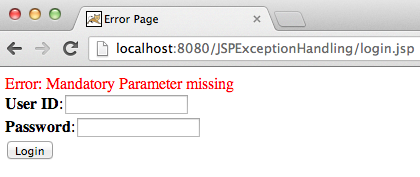 JSP Error Page