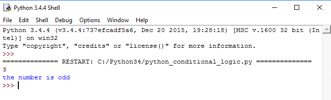 Python tutorial, python if else example