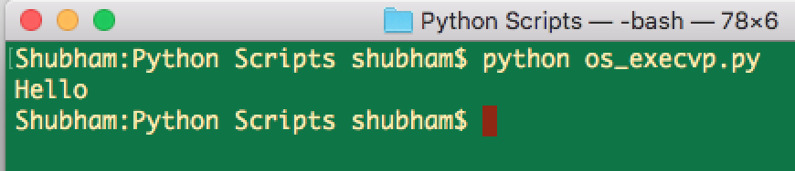 python os module, python os execute other script