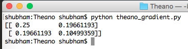 python theano gradient function