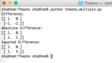 python theano machine learning