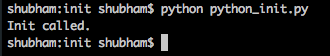 python class init