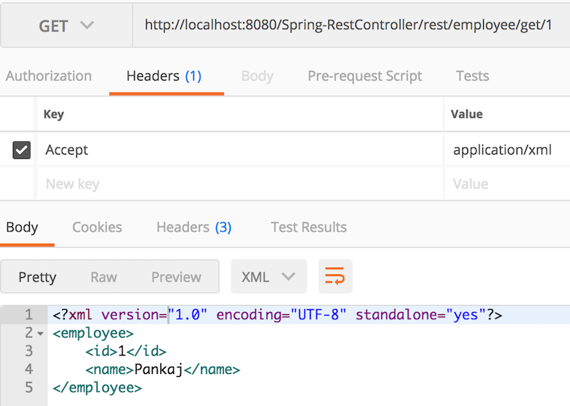 Spring REST XML Response Accept header