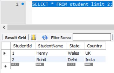 SQL Limit